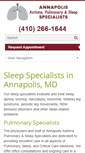 Mobile Screenshot of annapolispulmonary.com